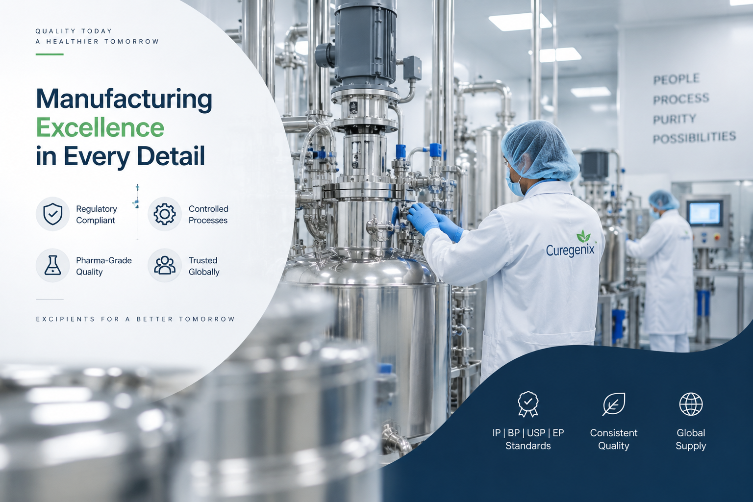 Curegenix regulatory-approved pharmaceutical manufacturing facility